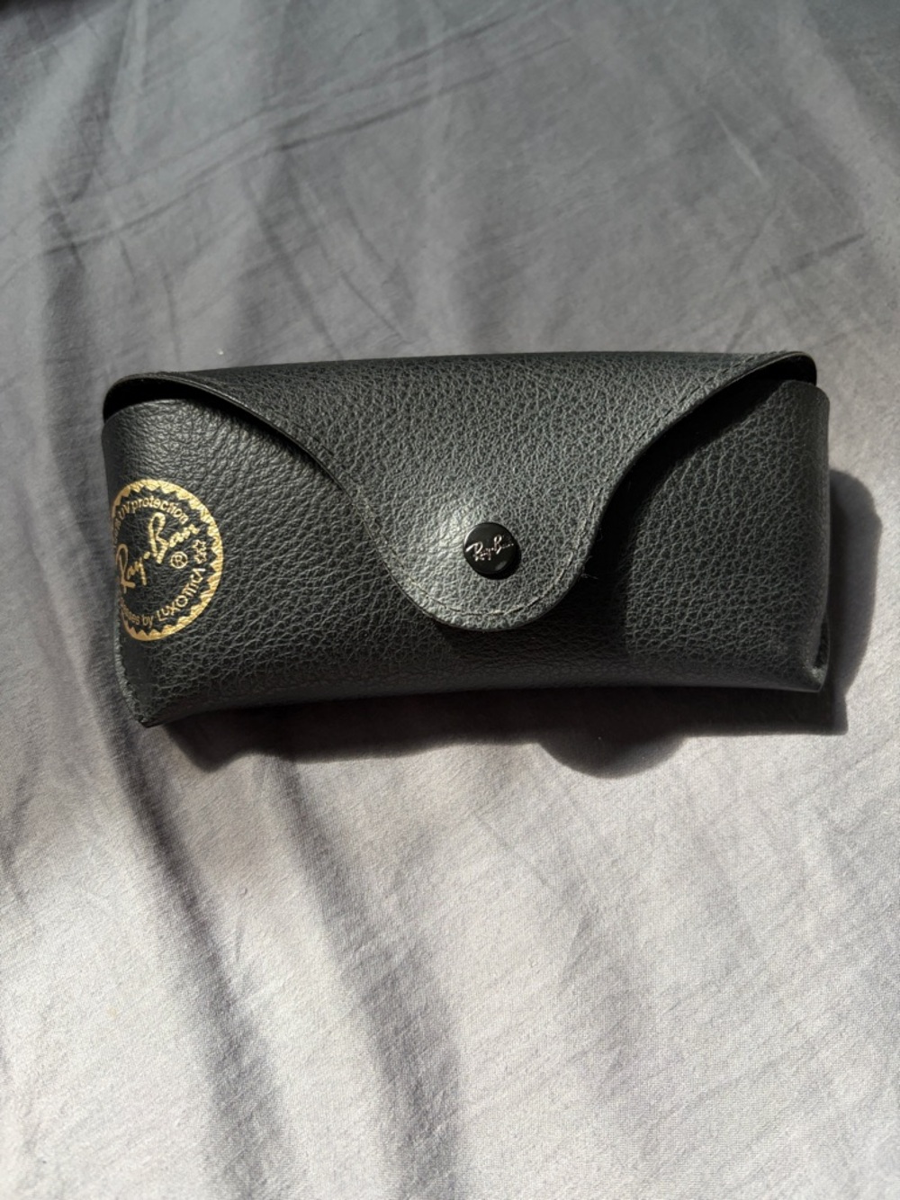 Ray-Ban Black Sunglasses Case with Gold Logo